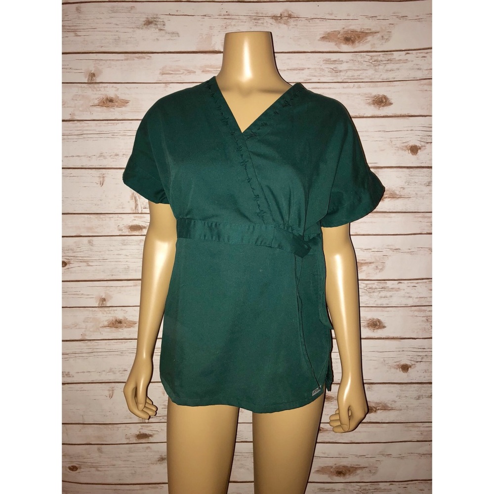 Grey’s greys anatomy kimono wrap scrub top small s